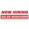 Signmission Now Hiring Sales Managers Banner Apply Inside Accepting Application Single Sided B-72-30300 - alternate 1